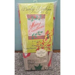 Burlap Boutiqe Evergreen Christmas Flag  Garden House Flag - 28" x 44" NEW